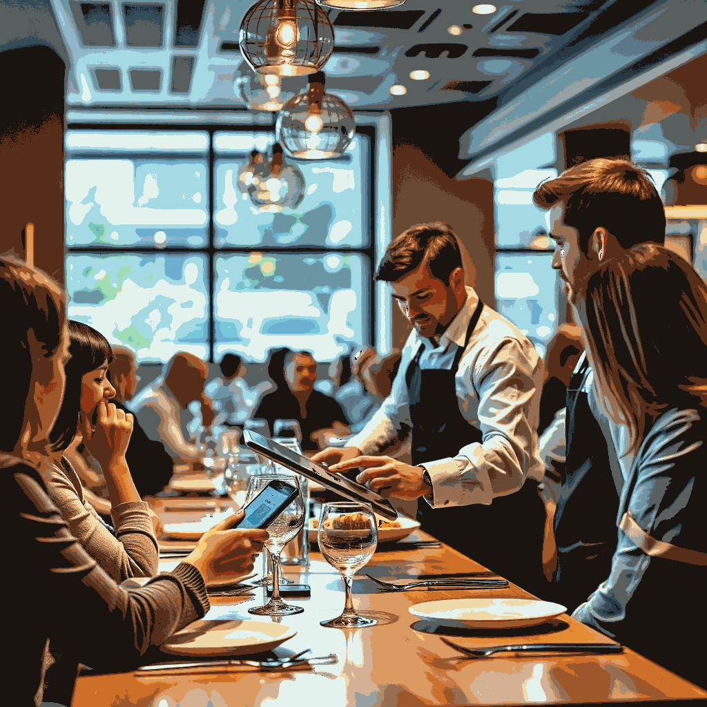 Caption App hospitality workflow