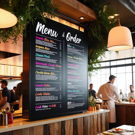 Menu & Order status Display module for hotel and restaurant operations
