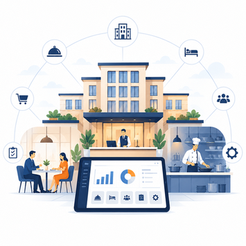 Restaurant counter using management software